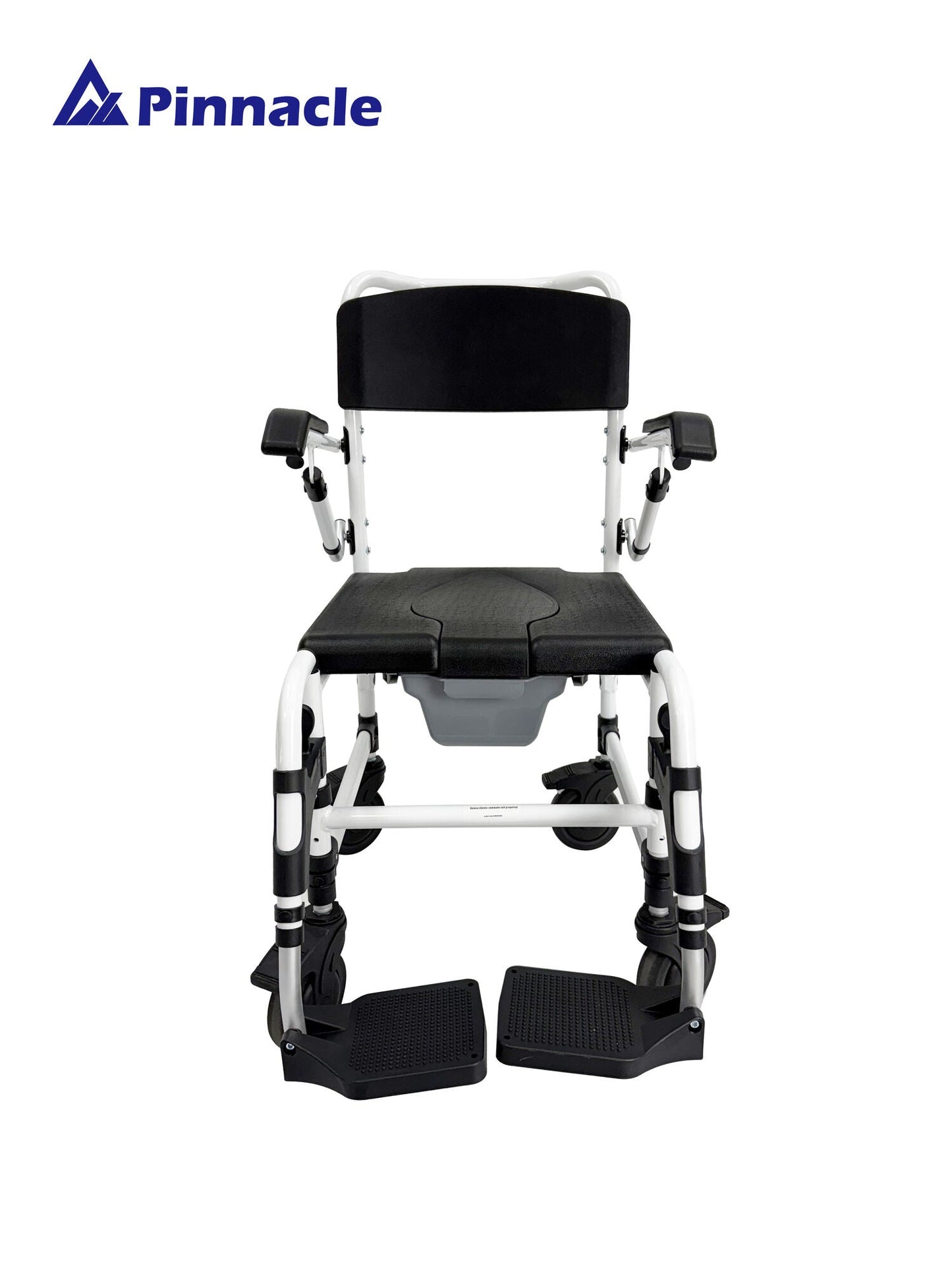 Pinnacle Deluxe Shower Commode Attendant Propelled
