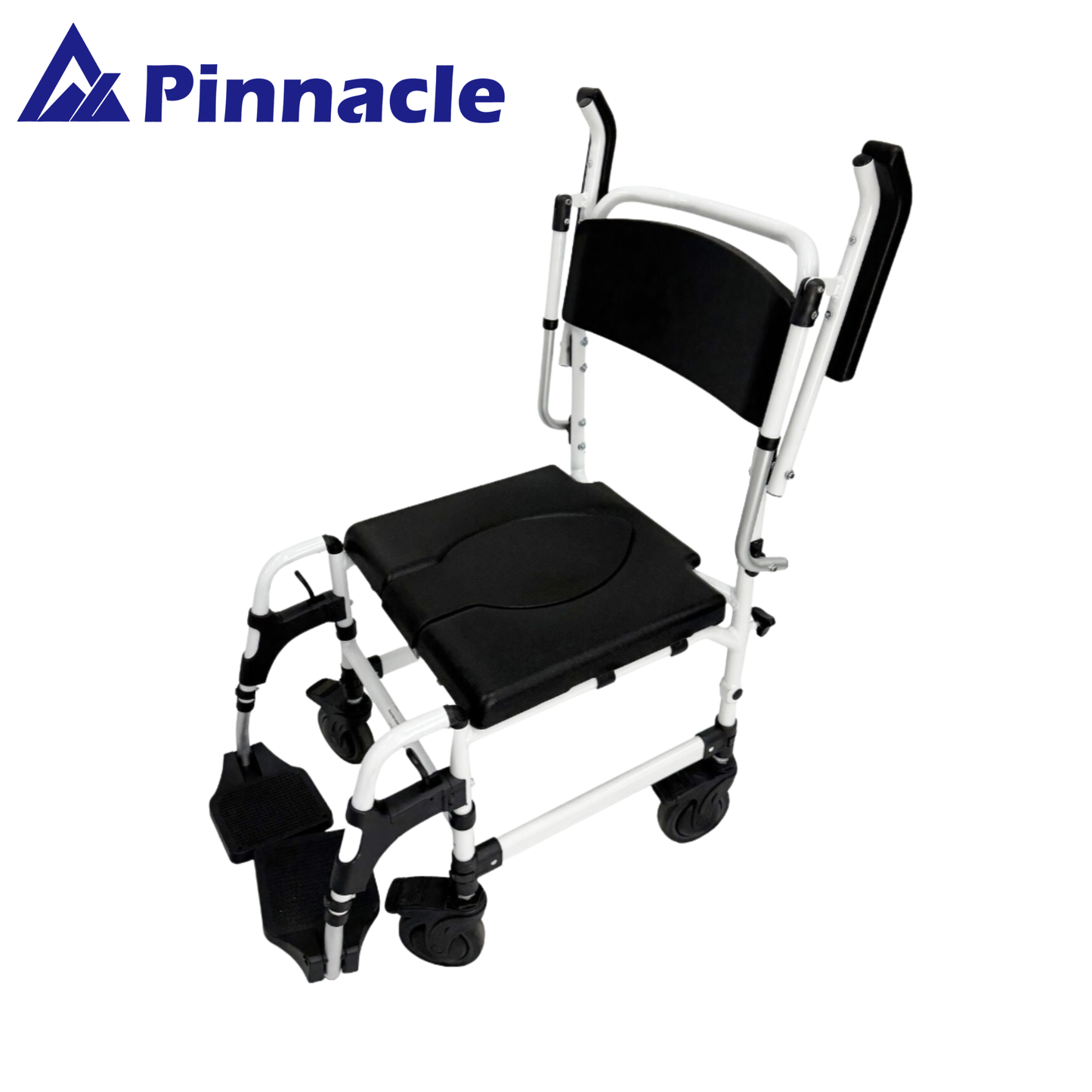 Pinnacle Attendant-Propelled Shower Commode Wheelchair
