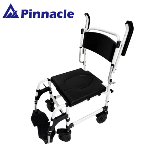 Pinnacle Attendant-Propelled Shower Commode Wheelchair